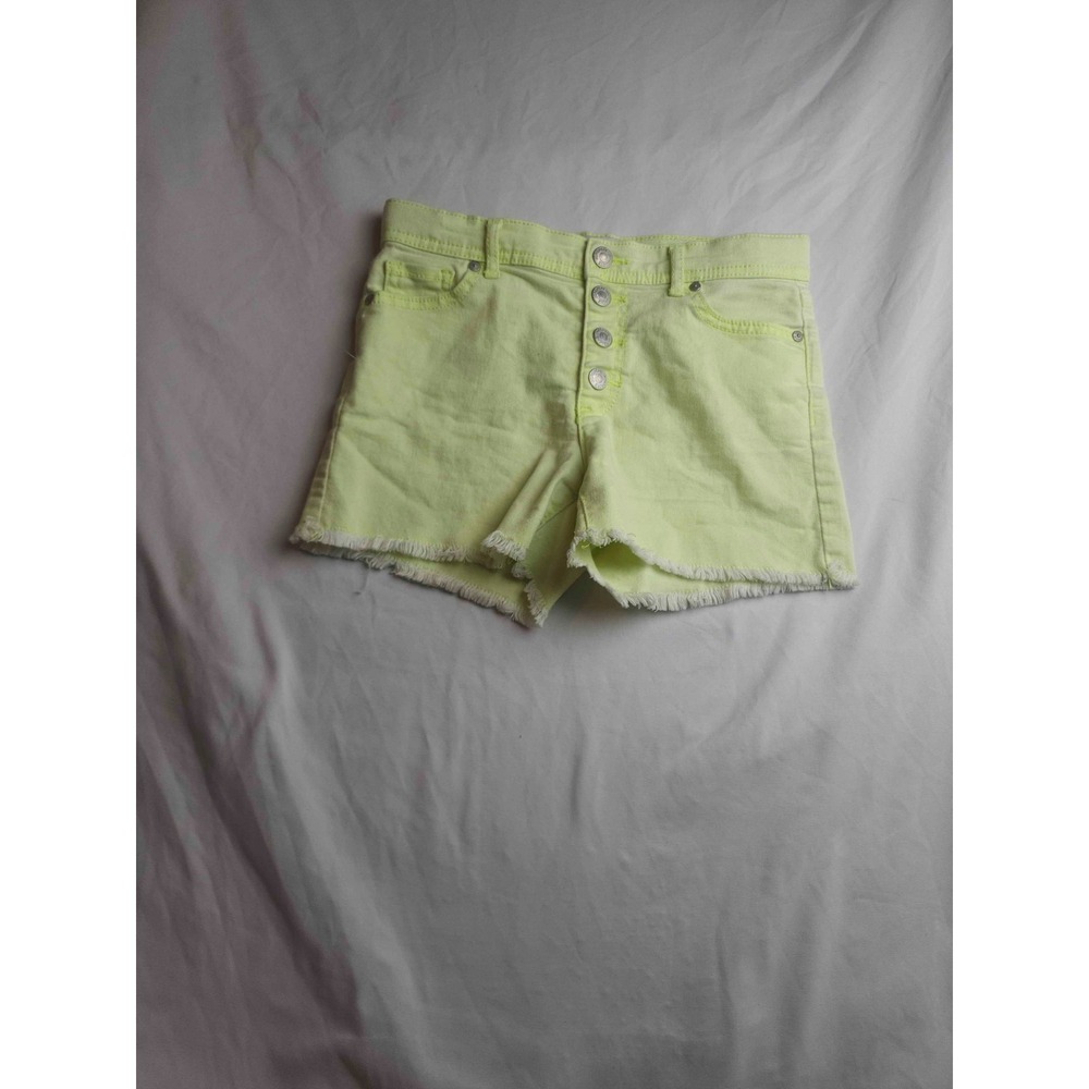 Jordache Denim Shorts Womens‎ Size 12 Green Frayed Streetwear Festival Cut Off
